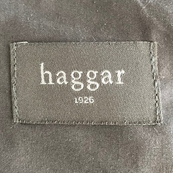 Haggar 1926 Casual 5 Pocket Polyester Plaid Bermuda Shorts Brown + Black Sz 40 - Picture 8 of 9